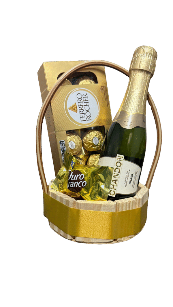 Cesta Presente Chandon & Ferrero Rocher
